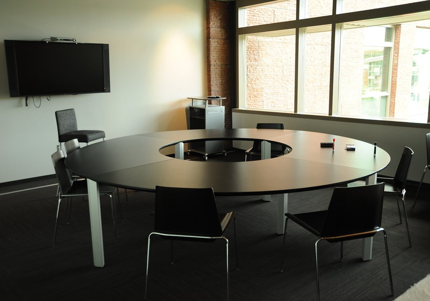 A meeting room reset &mdash; representative imagery, not a specific Perham Services job